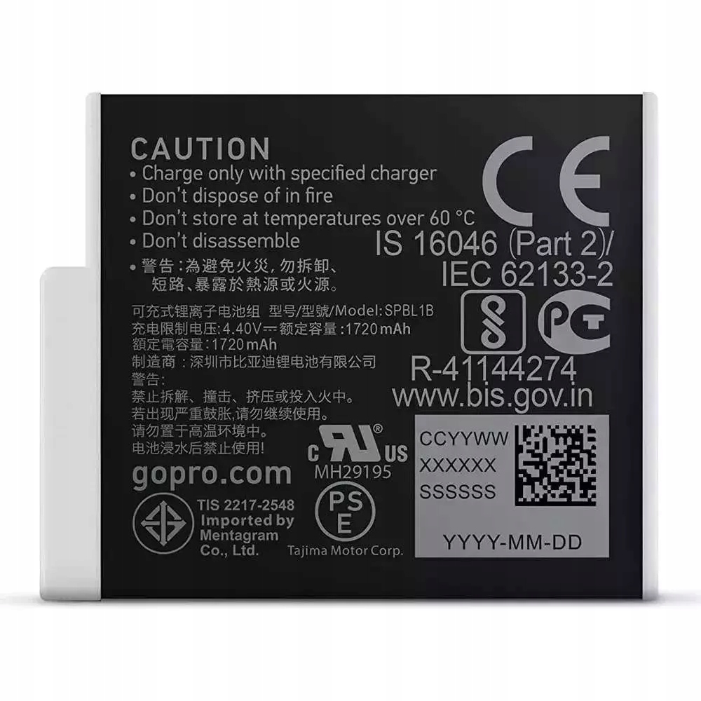 GoPro Akumulator Enduro Bateria do GoPro HERO 9 10 11 12 Black Marka GoPro