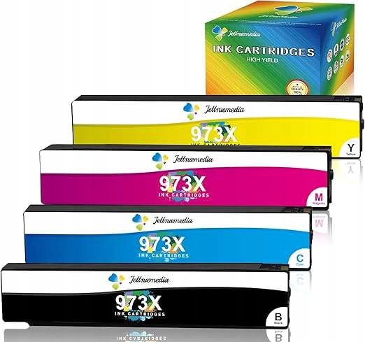 Atramentová náplň do tlačiarne kompatibilná s Hp 973X Sada 4ks