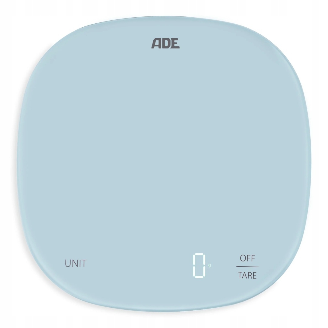 Waga kuchenna do 10 Kg 18 x 18 cm błękitna Ade