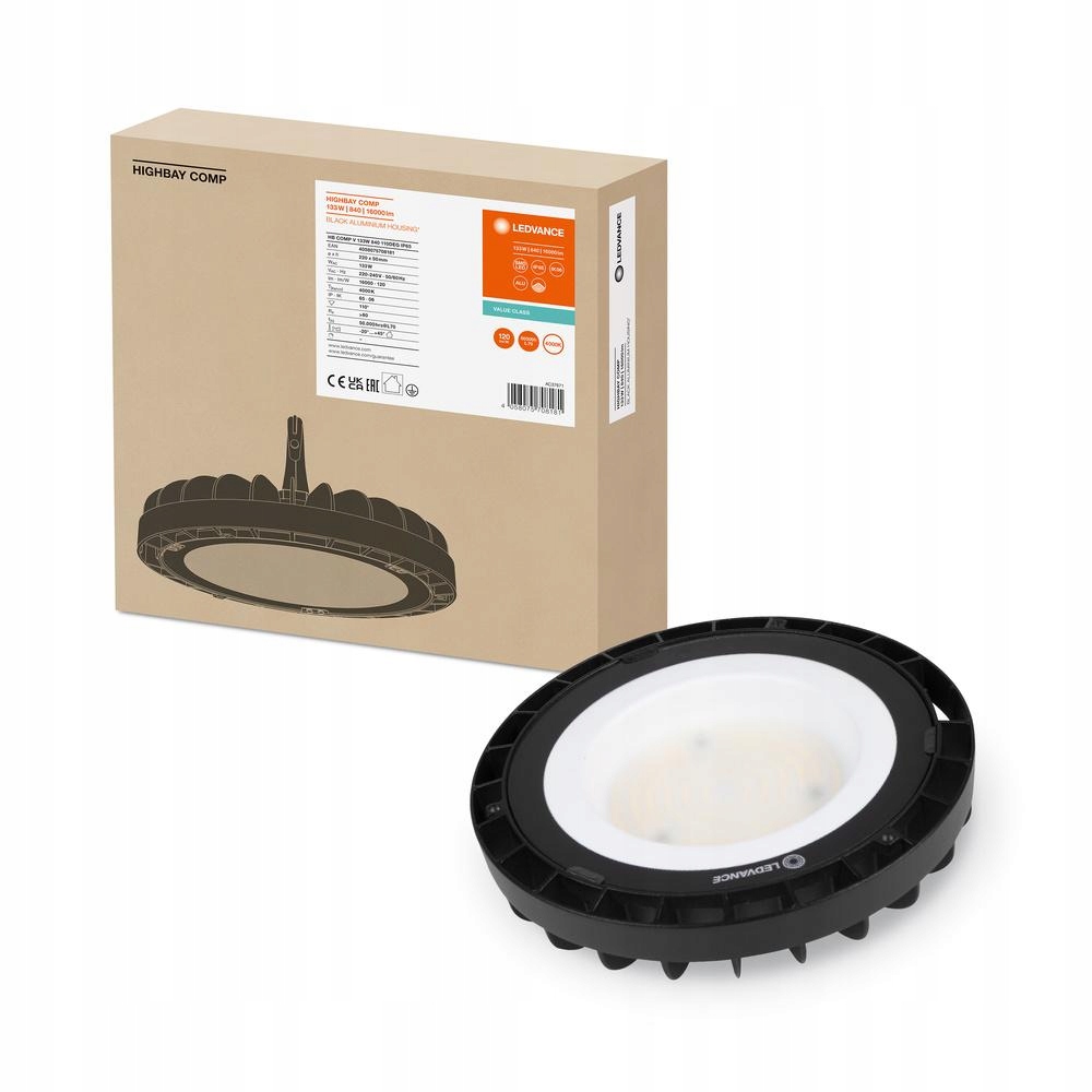 Led lampa Priemyselné svietidlo 133W 16000lm 4000K High Bay Compact Ledvance