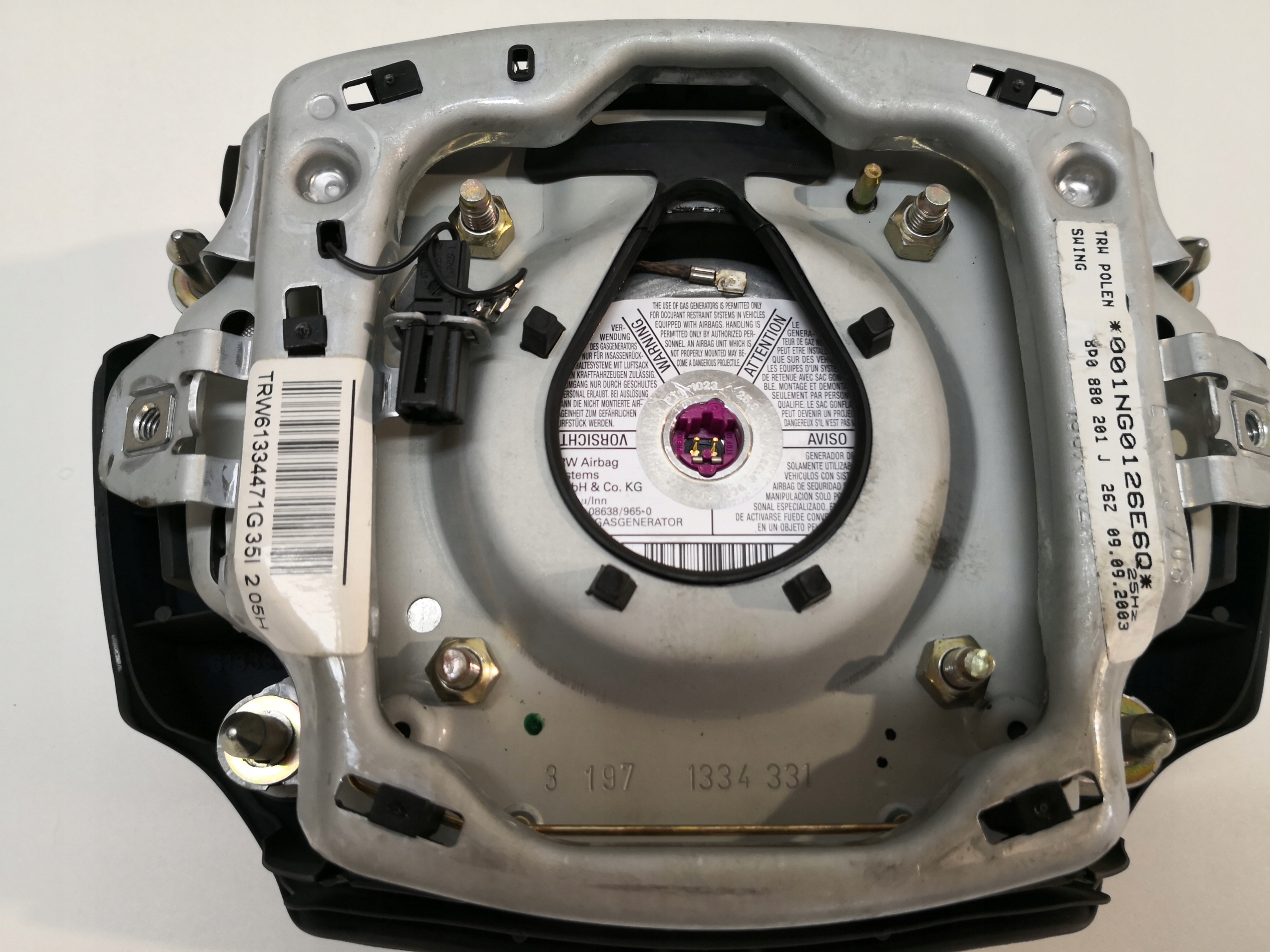 подушка Воздух руля Audi A4 B6 8P0 01-
