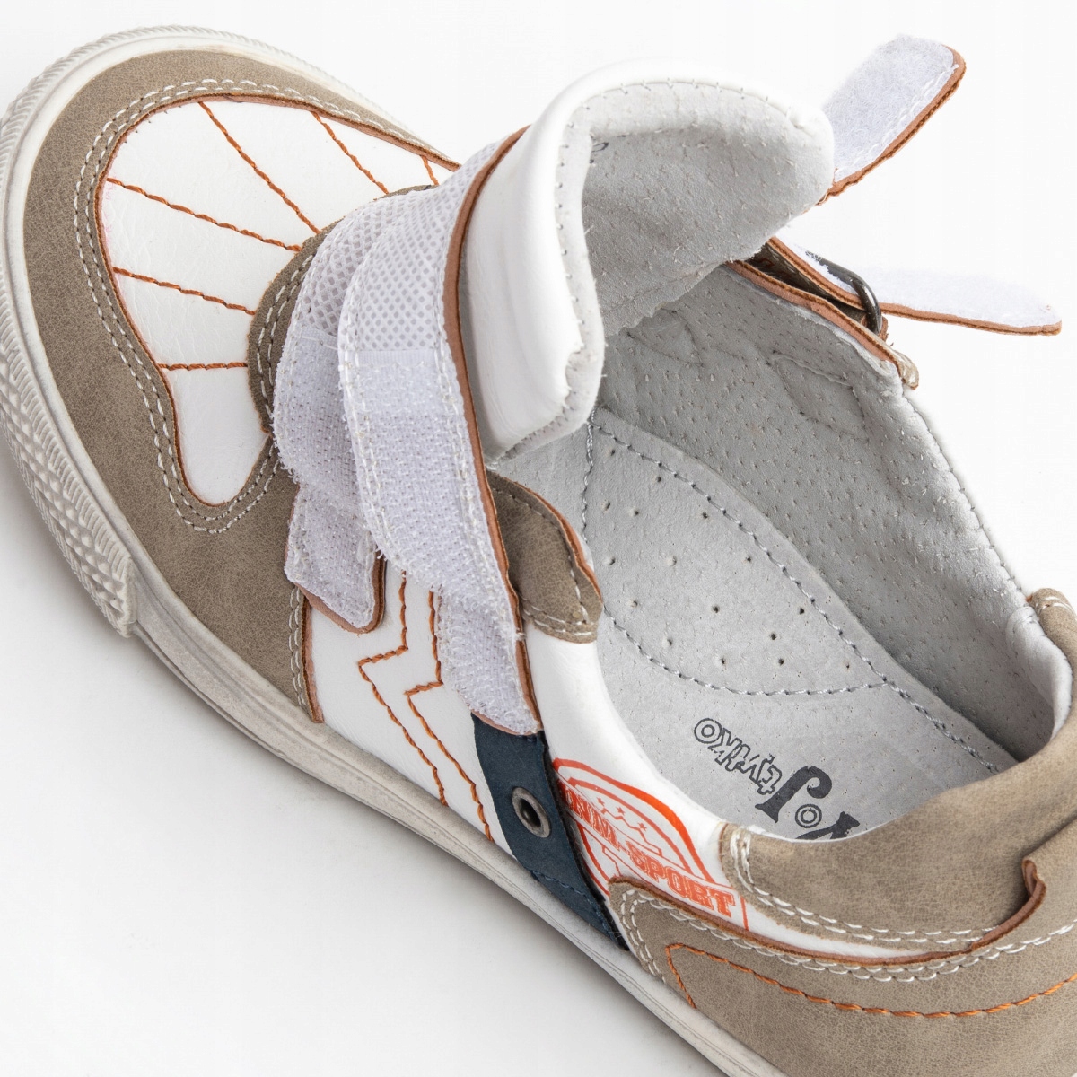 Półbuty miękkie wew.SKÓRA rzepy lekkie Wojtyłko Kod producenta 1617w