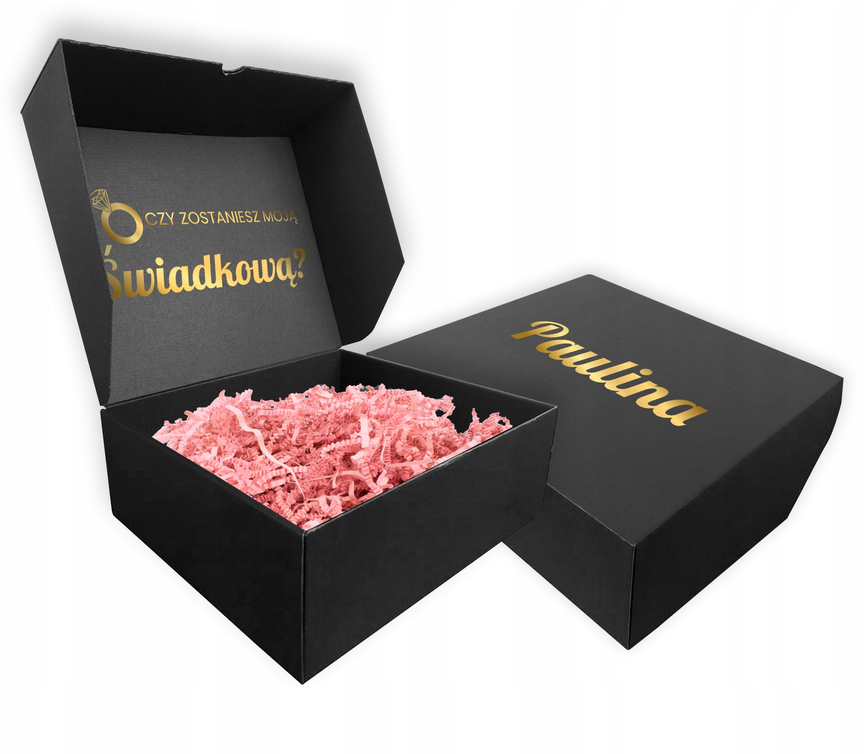 PUDEŁKO PREZENTOWE DLA ŚWIADKOWEJ CZY ZOSTANIESZ MOJĄ ŚWIADKOWĄ WYPEŁNIACZ
