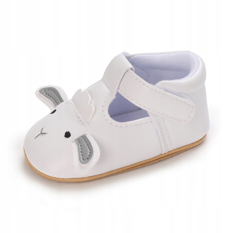 Buty buciki niechodki niemowlęce antypoślizgowe ABS 6-12m 74-80 12 cm 18 19 Kolor biały