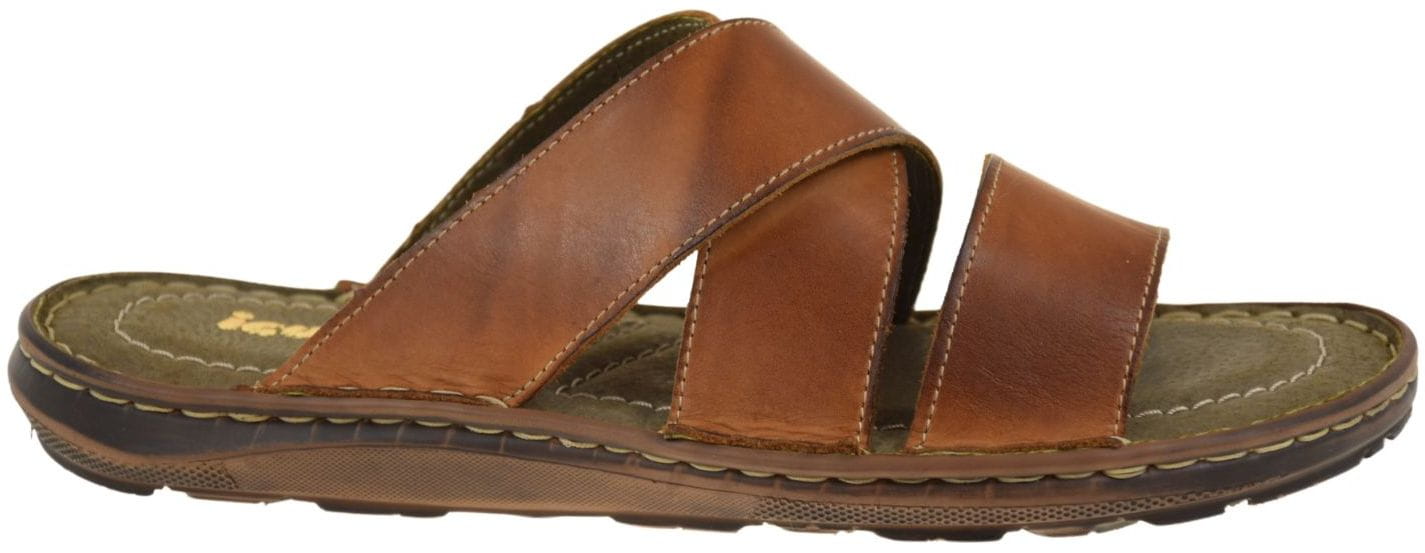 Kožené pánské nazouváky pohodlné, lehké na léto, módní, každodenní 375-868 VEL.45