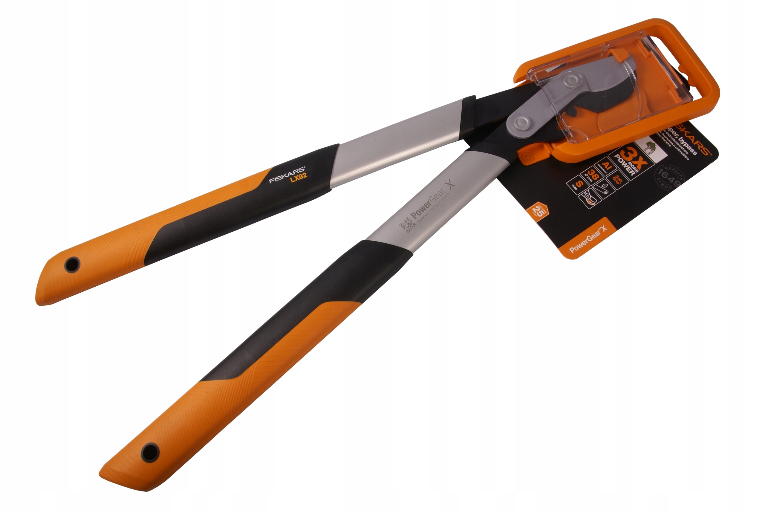 Fiskars Sekator nożycowy dźwigniowy S PowerGearX