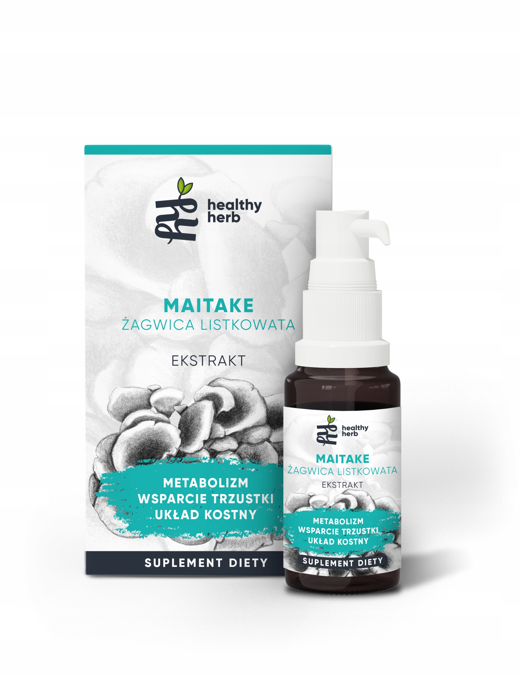 Maitake ekstrakt z grzyba Żagwicy Listkowatej, Adaptogeny, krople 30ml.