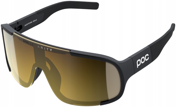 Cyklistické brýle Poc Aspire MID Clarity Road Pt Sunny Gold S2 Uranium Black