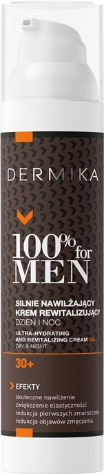 Pleťový Krém Pro Muže 30+ Dermika 100% For Men Hydratační 100 ML