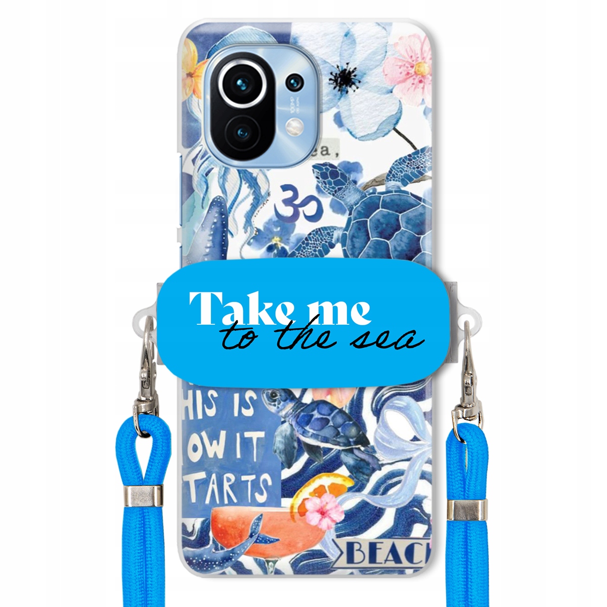 Pouzdro pro Xiaomi Mi 11 Premium Vodítko modré Držák Take Me To The Sea