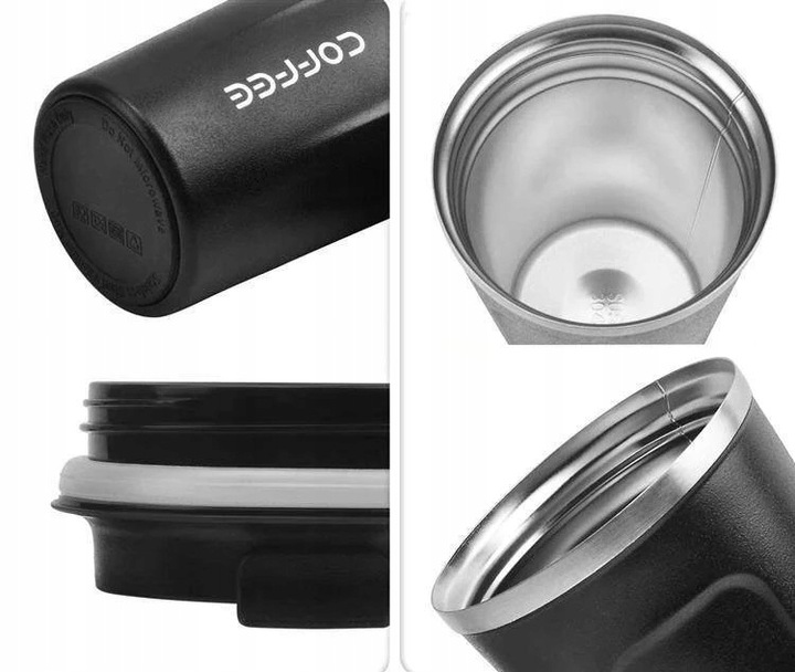 KUBEK TERMICZNY DO SAMOCHODU TERMOS 510ML LCD SMART NA KAWĘ NIEBIESKI Maksymalne utrzymanie zimna do 12 h