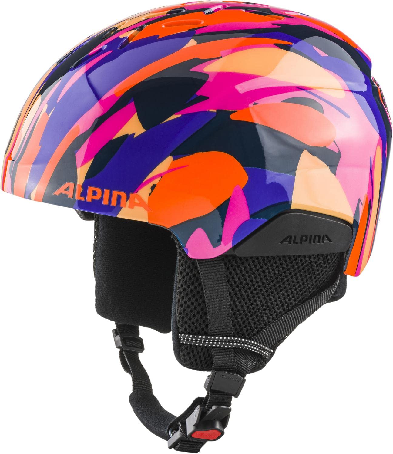 Dětská lyžařská přilba Alpina Pizi Pink Orange Blue Gloss S 51-55 cm