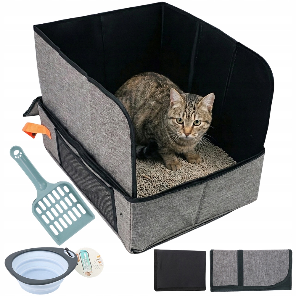 Toaleta Pro Kočky S Přídavnou Přihrádkou A Zesílenou Základnou