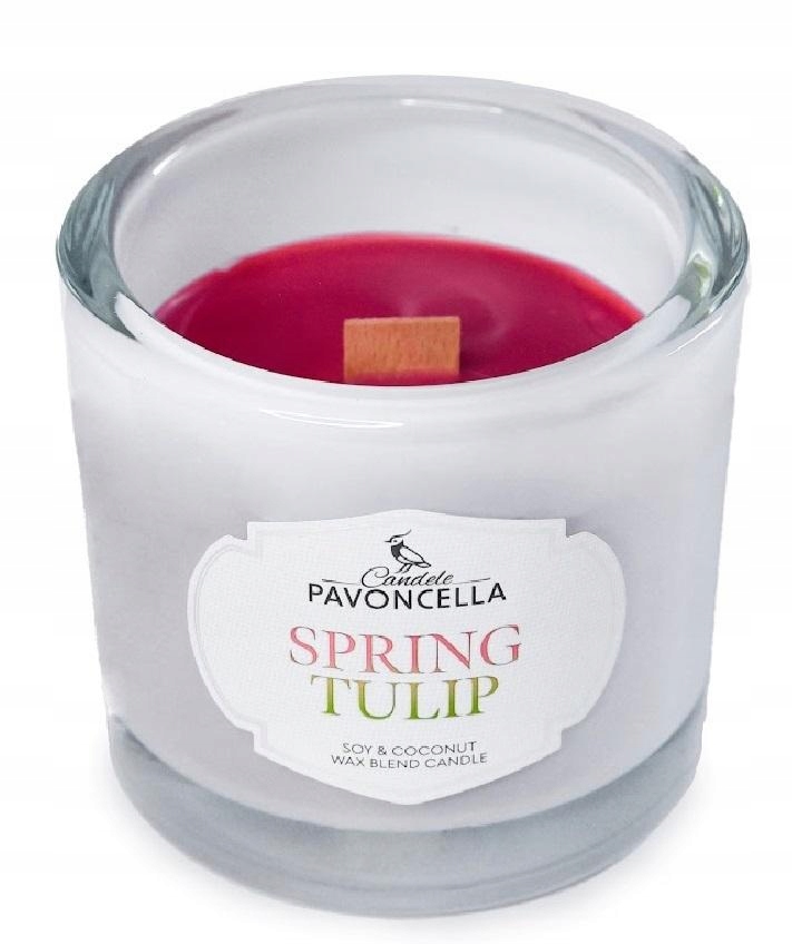 Volně stojící vonná sójová svíčka do pokoje Tulipán Candle Dárek