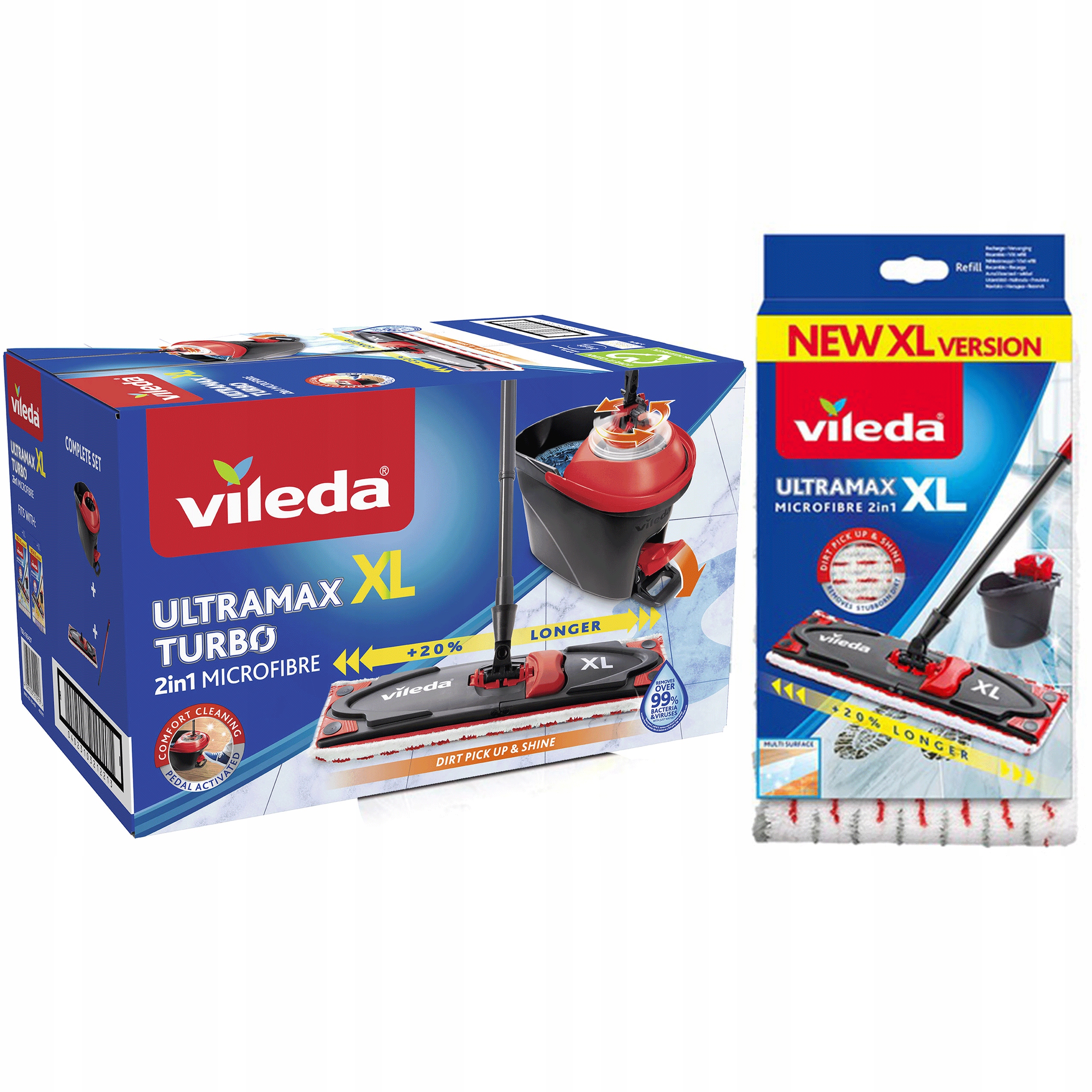 Levně Vileda Otočný Mop Ultramat Turbo XL 42CM! +vložka