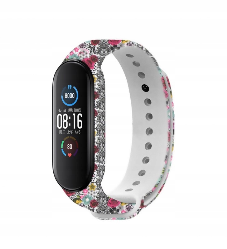 Pasek opaska Smart Band MI BAND M4 M5 M6 Mi3 Mi4 Materiał guma
