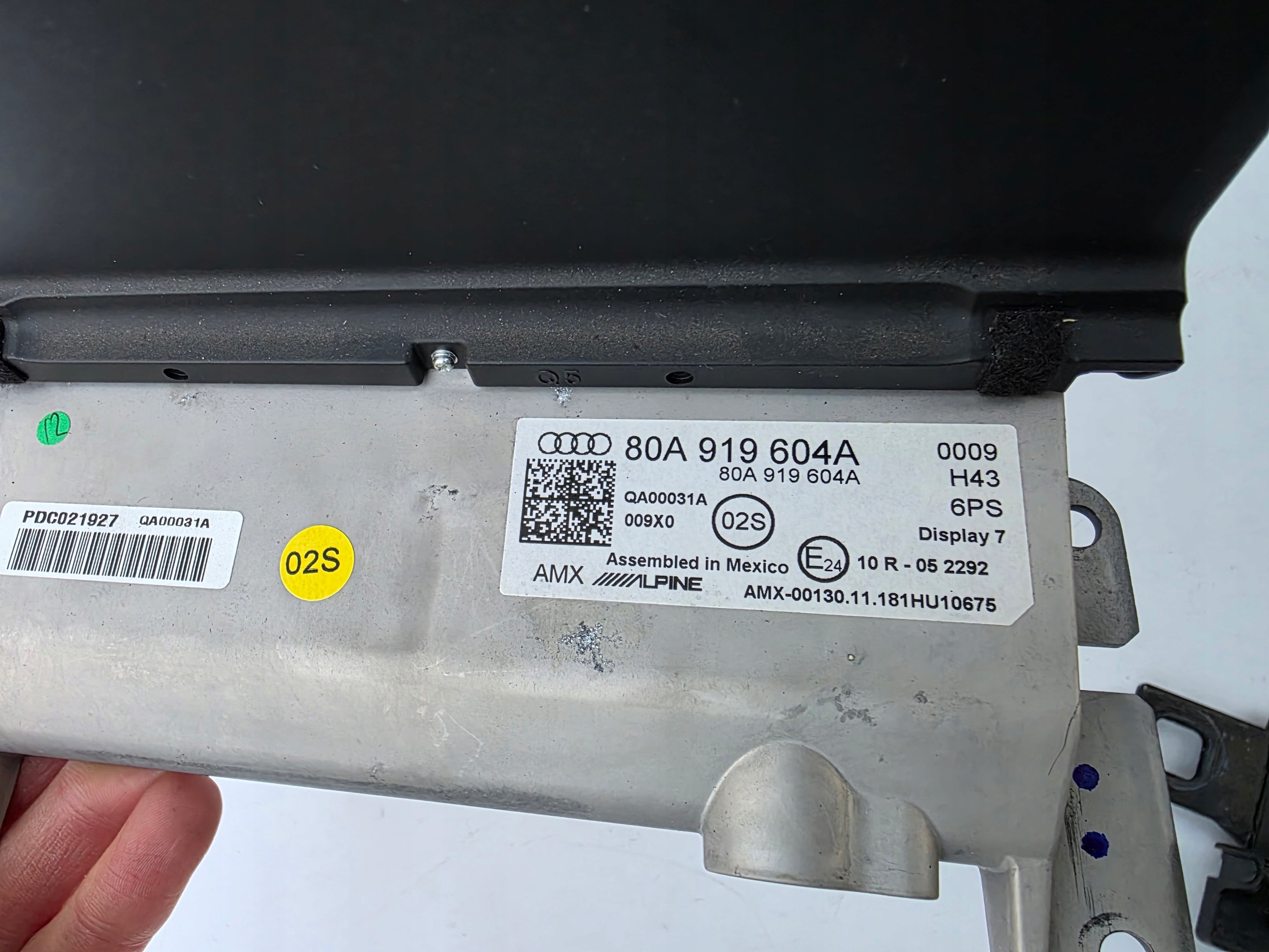 EKRAN display MMI navigation devices AUDI Q5 80A FY 80A919604A