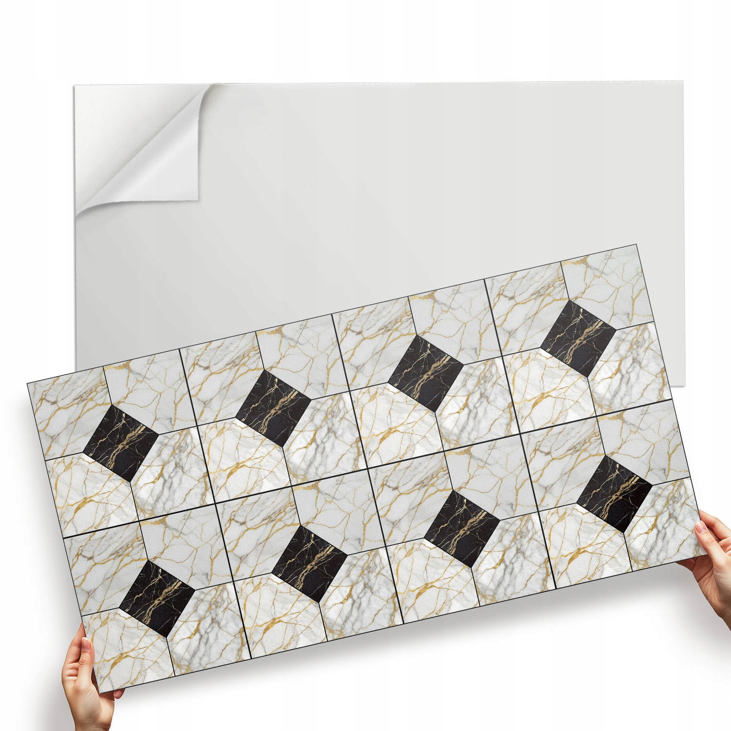 Panel S Potiskem Vinylový Samolepicí Luxusní mramorový vzor 120 x 60 cm