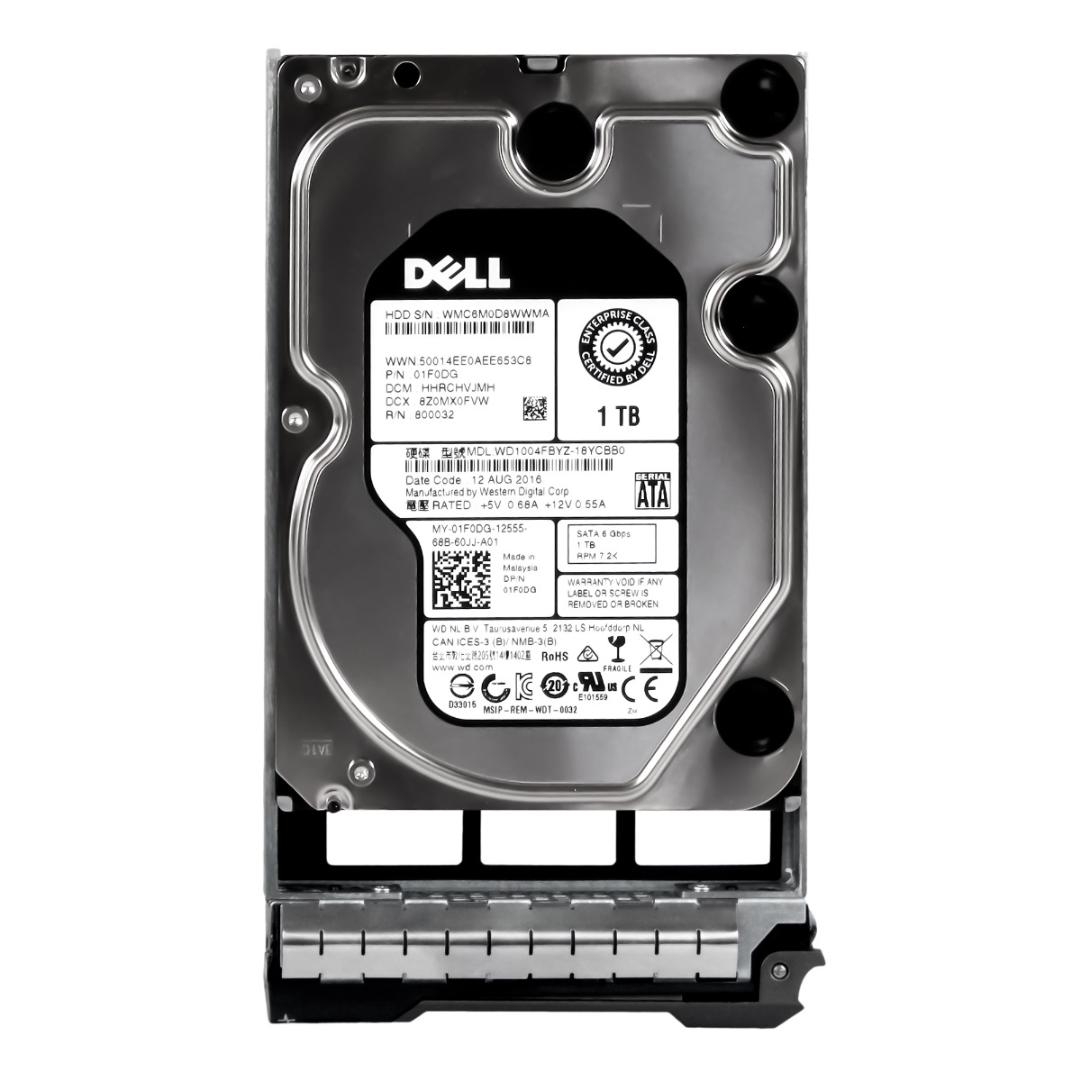 Dell 01F0DG 1TB 7.2K 128MB Sata III 3.5'' WD1004FBYZ