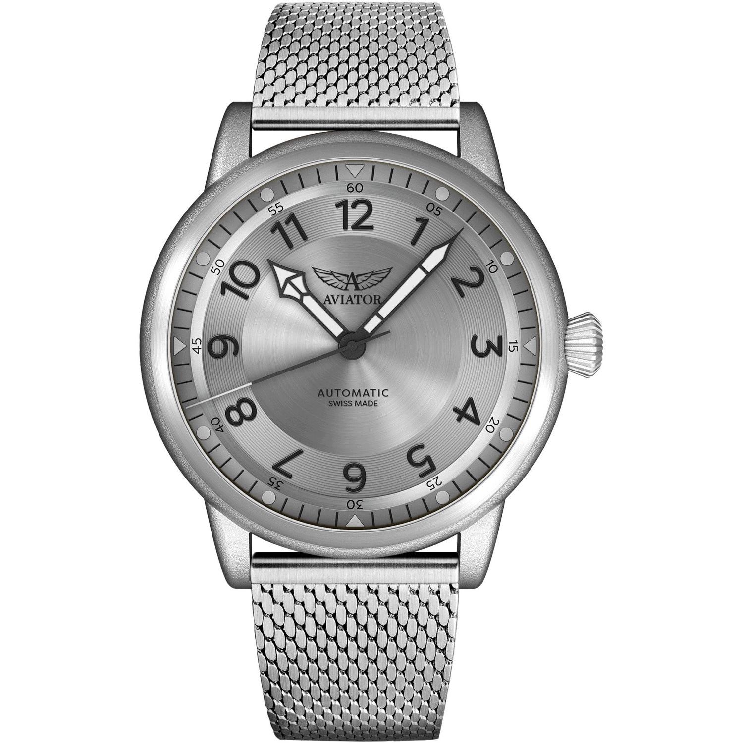 Zegarek Męski Aviator V.3.31.0.230.5 srebrny