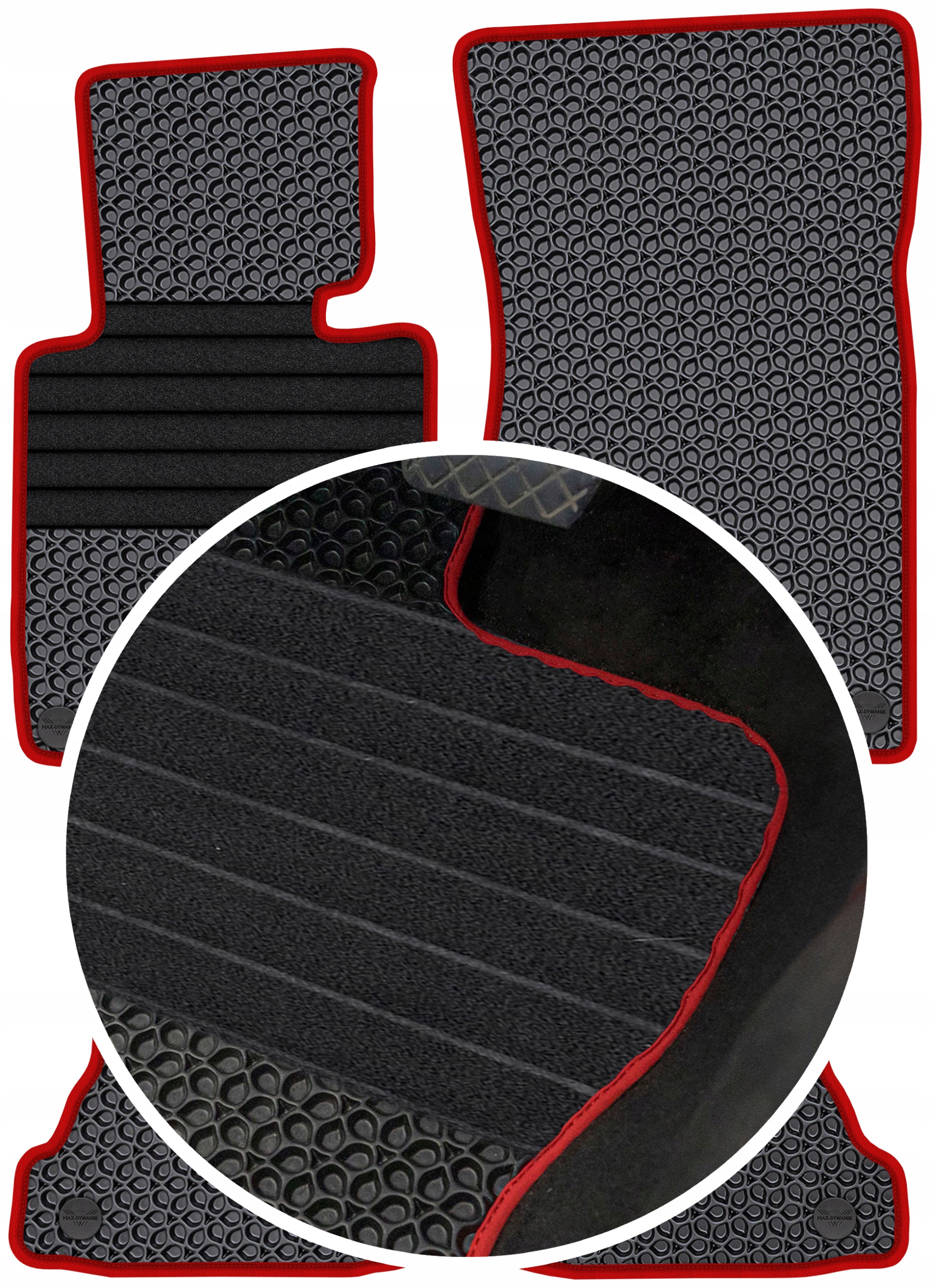 Bmw 3 E46 Cabrio 1998-2006 Gumové rohože Eva Eternity Vyztužení XXL