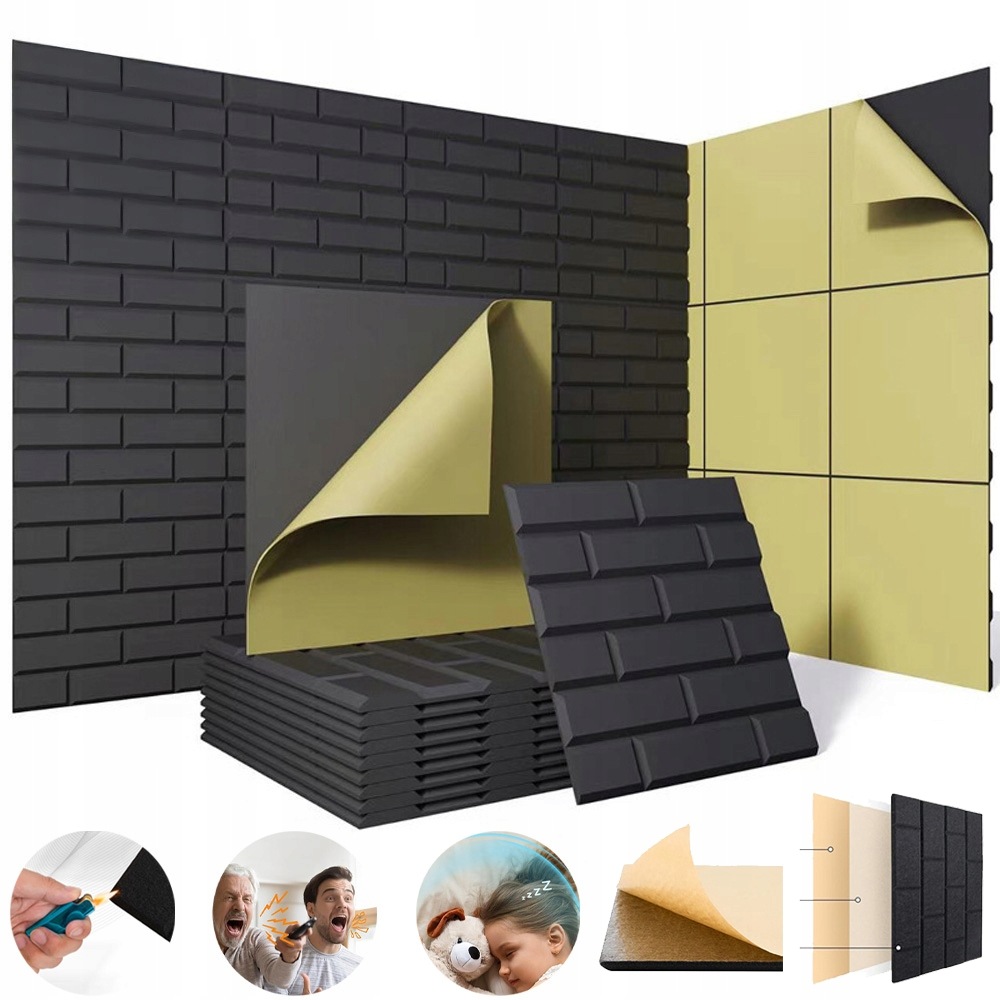 Panel Akustické Pěny Zvukově Izolační Deska Studio Zvukově Izolační Panely