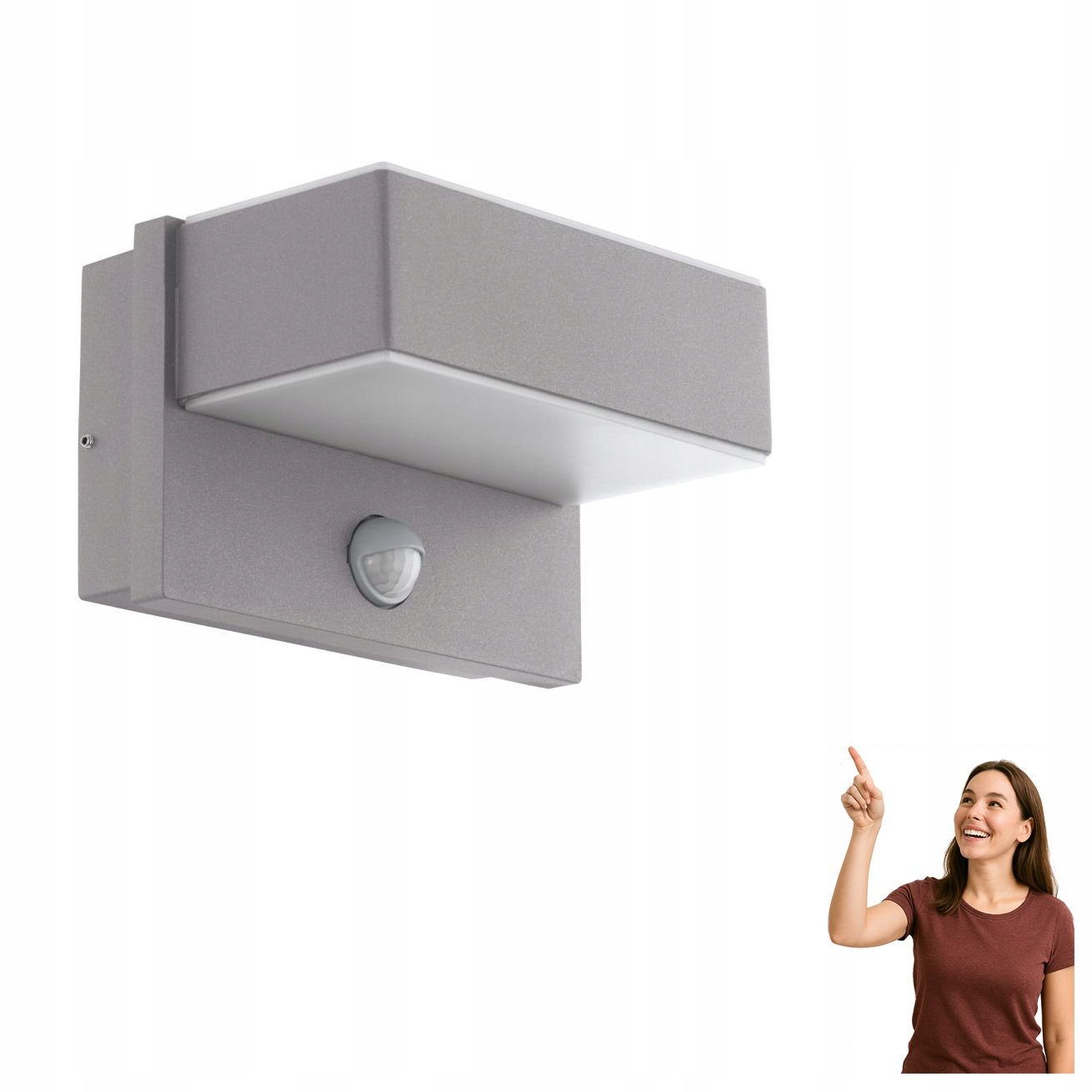 Nástěnná Led lampa 2x5,6W s čidlem Azzinano 97159 Eglo