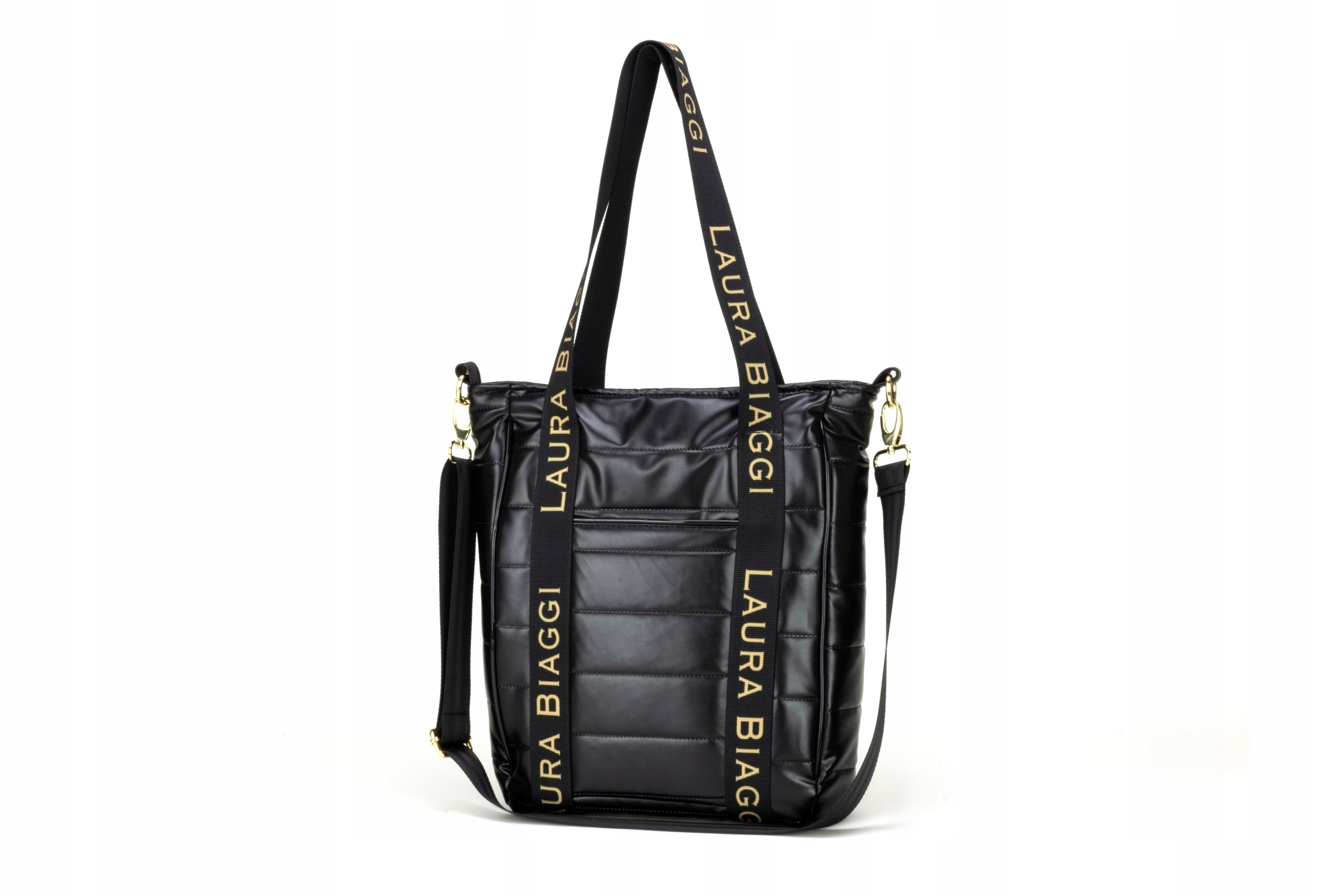 TOREBKA LAURA BIAGGI A4 SHOPPER NA RAMIĘ CZARNA Marka Laura Biaggi