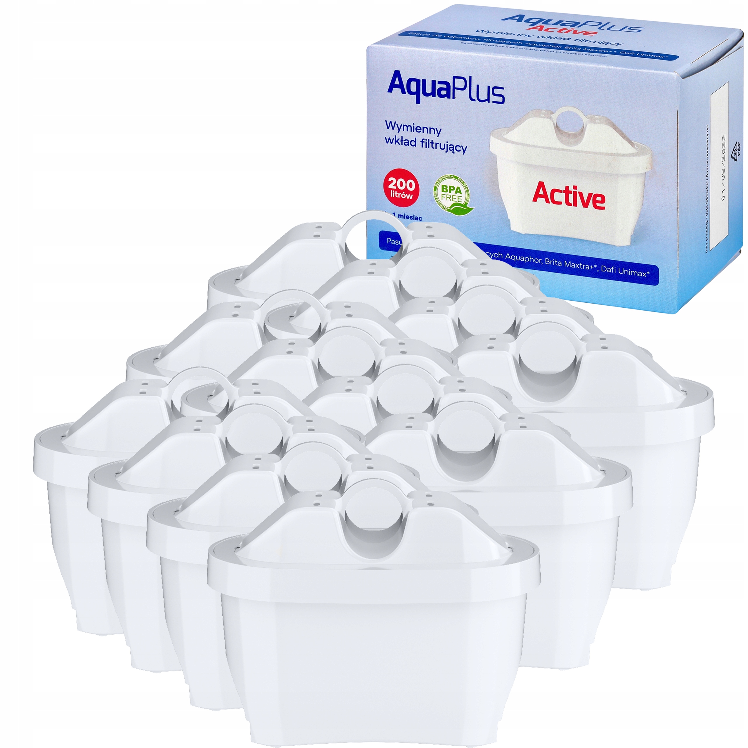 12x Filtr Wody Do Dzbanka Uniwersalny Aquaphor