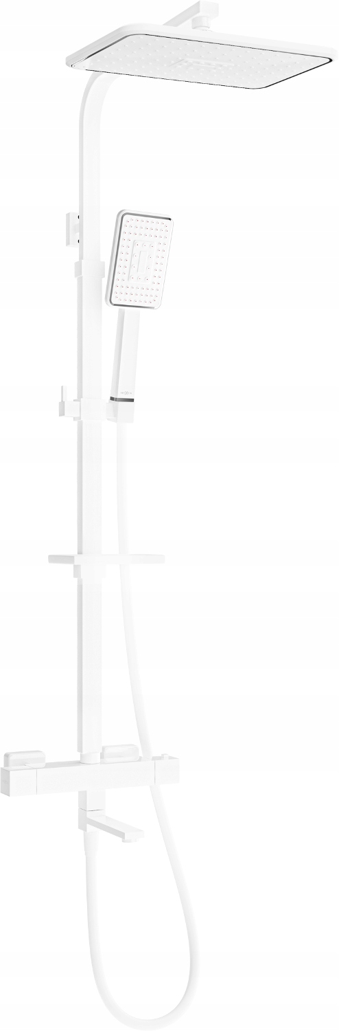 Mexen CQ54 Duálna Sprcha s Termostatom 950-1270mm, Biela/Chróm