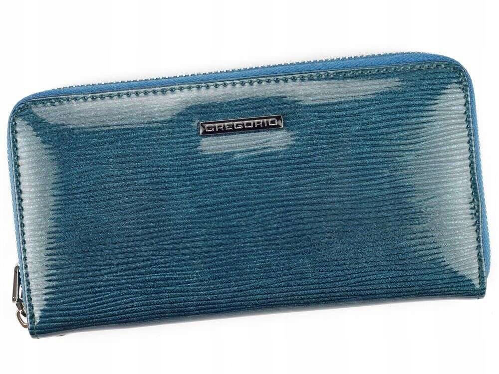 Dámská kožená peněženka Gregorio LN119 Modrá Velká s Rfid Secure páskem