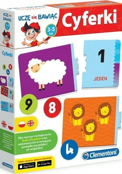 

Gra Edukacyjna Cyferki Liczby Zwierzęta Pl/eng 3L+