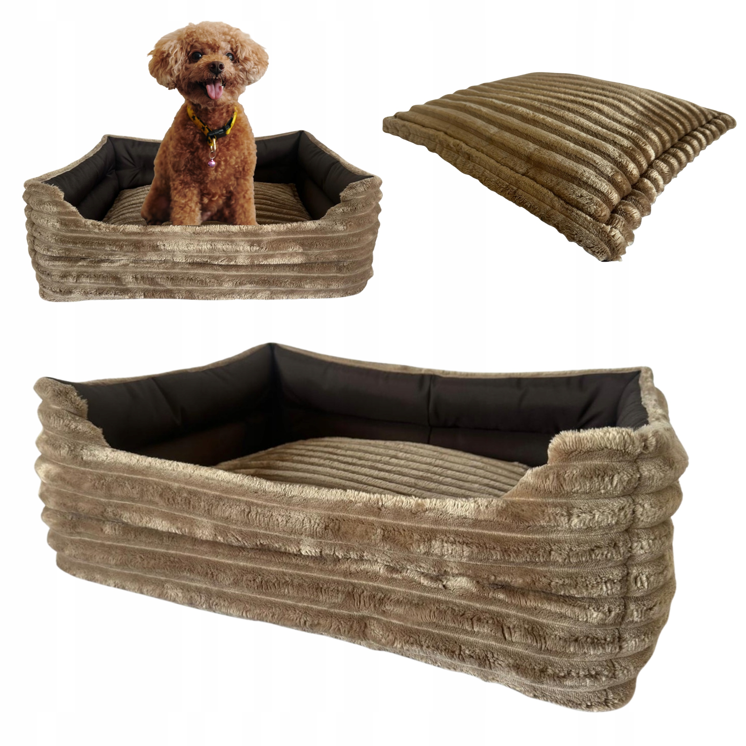 Pelíšek pro psa kočku manšestr pohodlné měkké potah pohovka 40x50