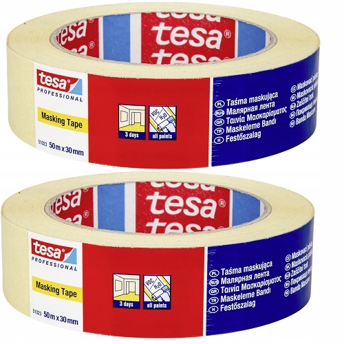 

Taśma maskująca malarska tesa 50m x 30mm x 2 szt