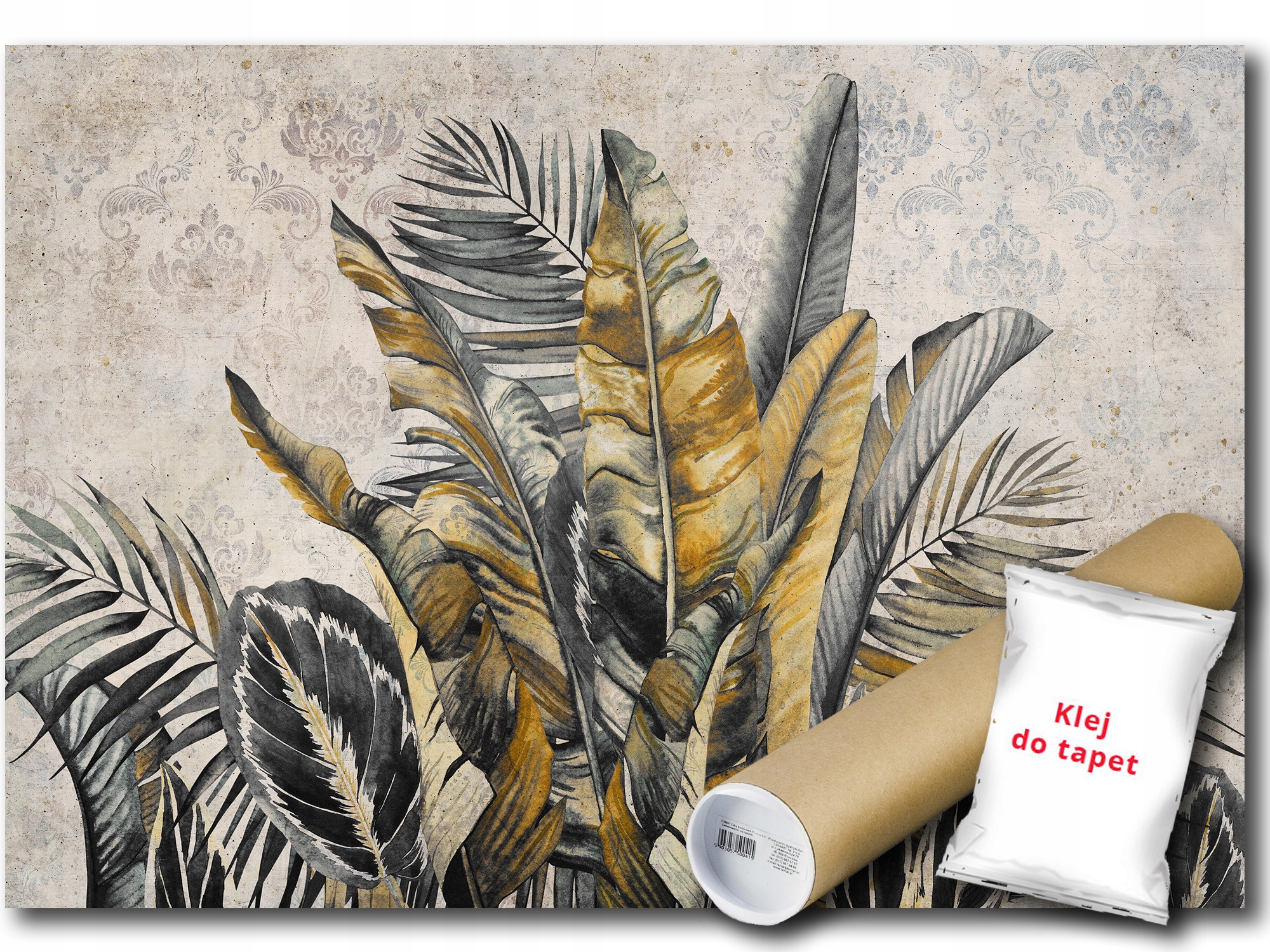 Vinylová Fototapeta Kresba Grafika Džungle Listy Banánovník 416x254