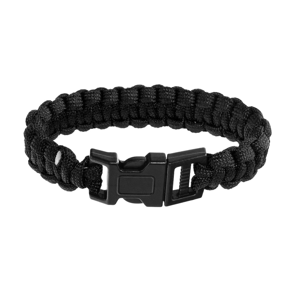 Bransoletka przetrwania survival Paracord Badger Outdoor 550 klamra Black
