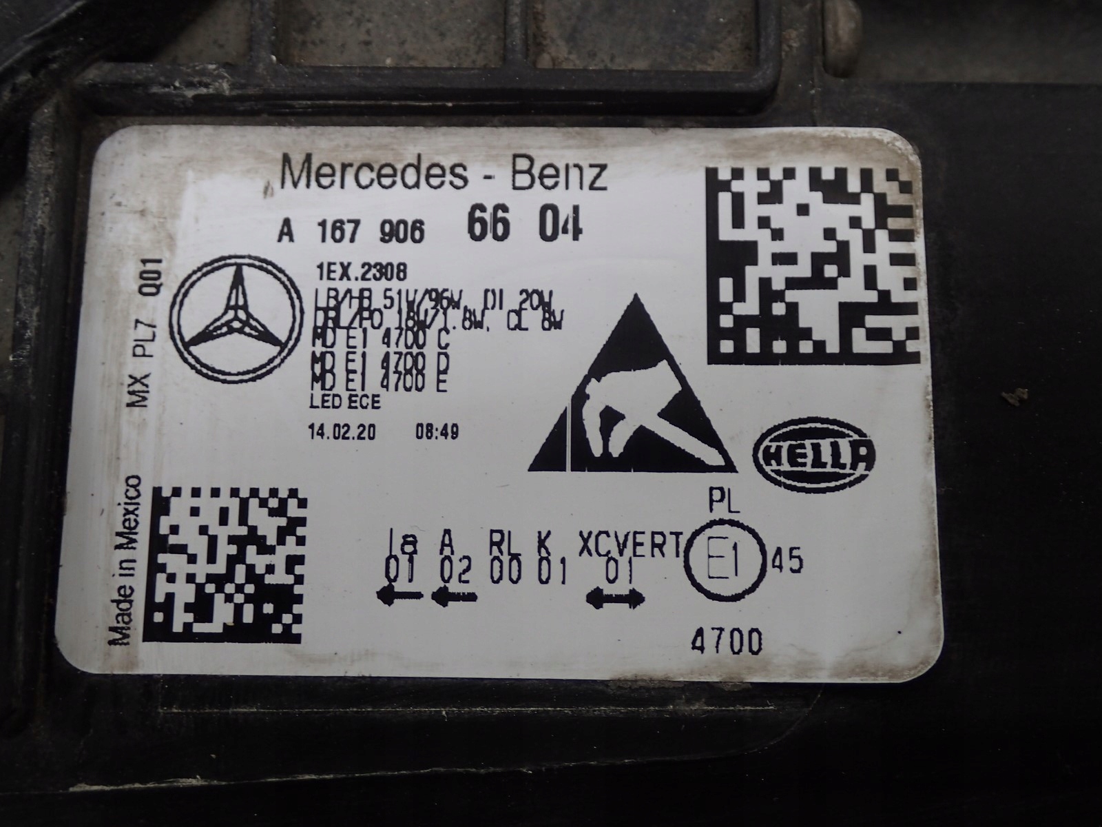 light right right FULL LED MERCEDES GLE 2 II 167