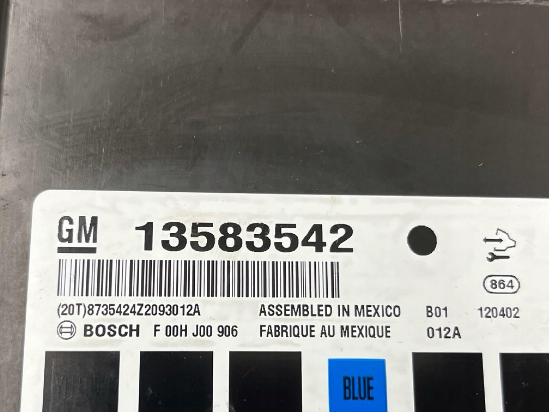 Unité commande confort Opel Insignia A 2012 13583542