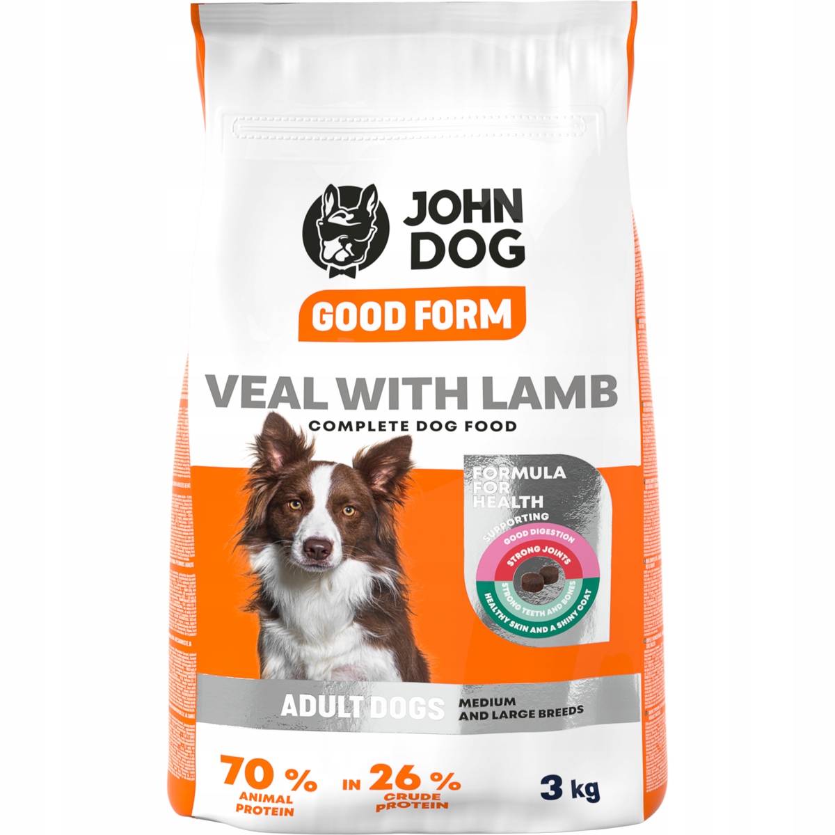 John Dog krmivo suché telecí maso 3 kg