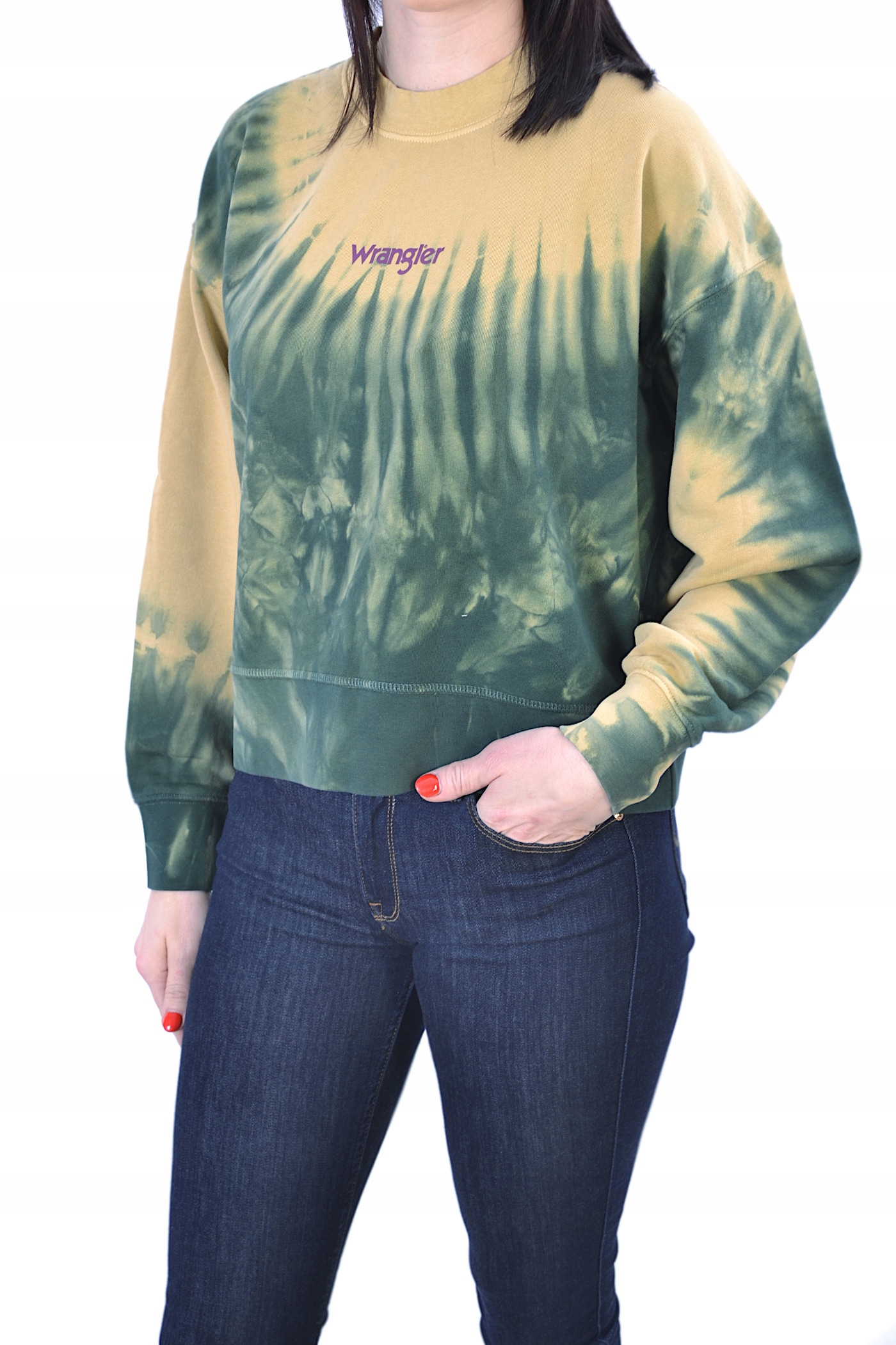 Wrangler High Rib Boxy Retro Mikina Dámská S