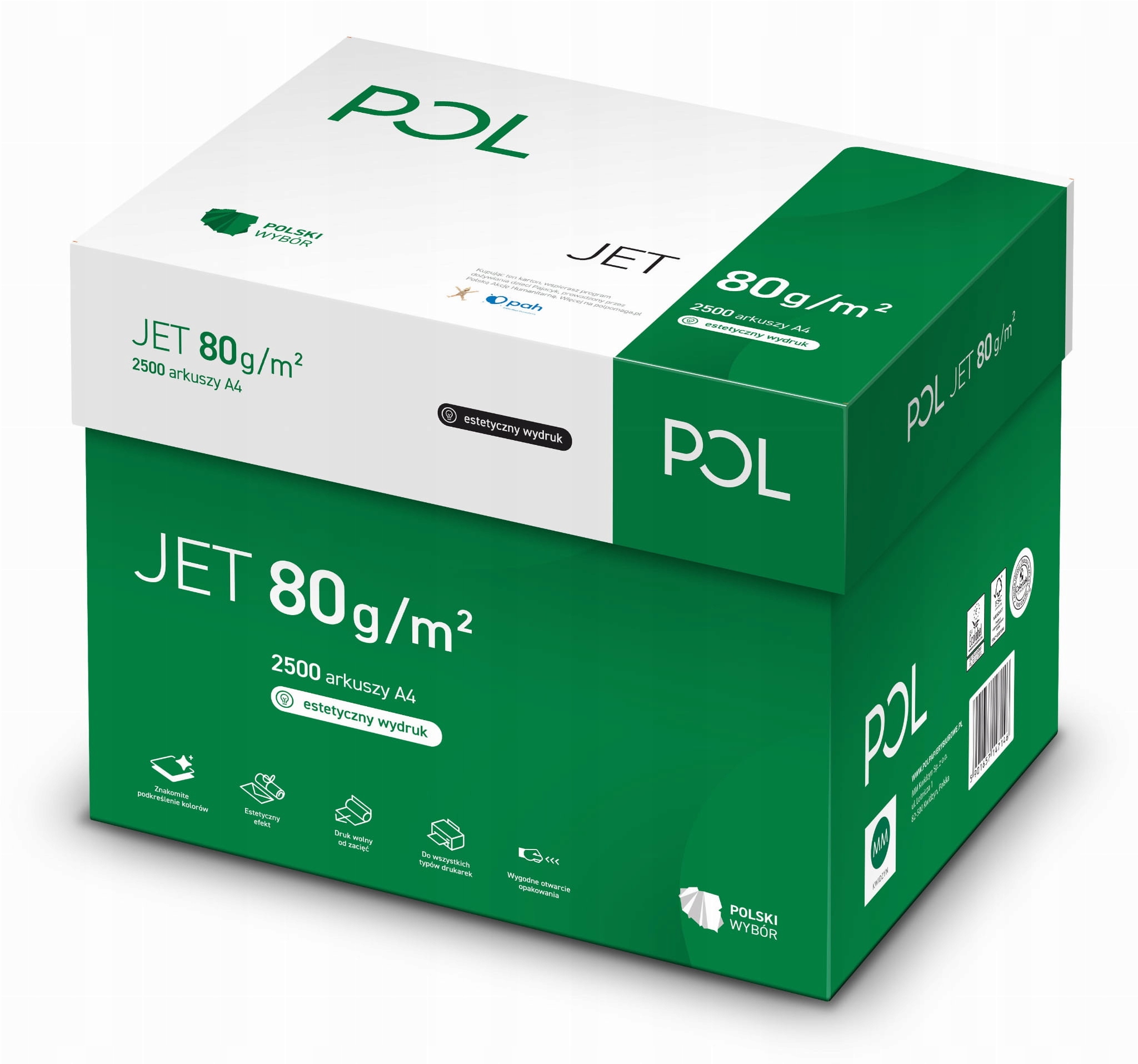 

Papier ksero Poljet A4 80g 2500 arkuszy