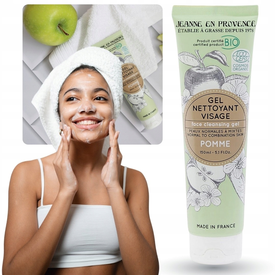 Jeanne en Provence Gel Nettoyant Visage Apple gél na umývanie tváre BIO 150ml