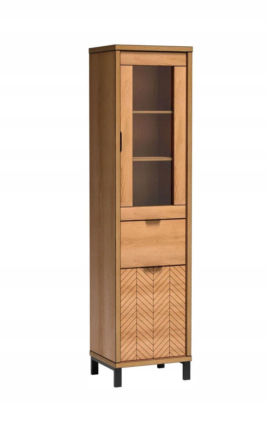 FONTI-2 regał zamykany z szufladą słupek KARMEL Liczba szuflad 1