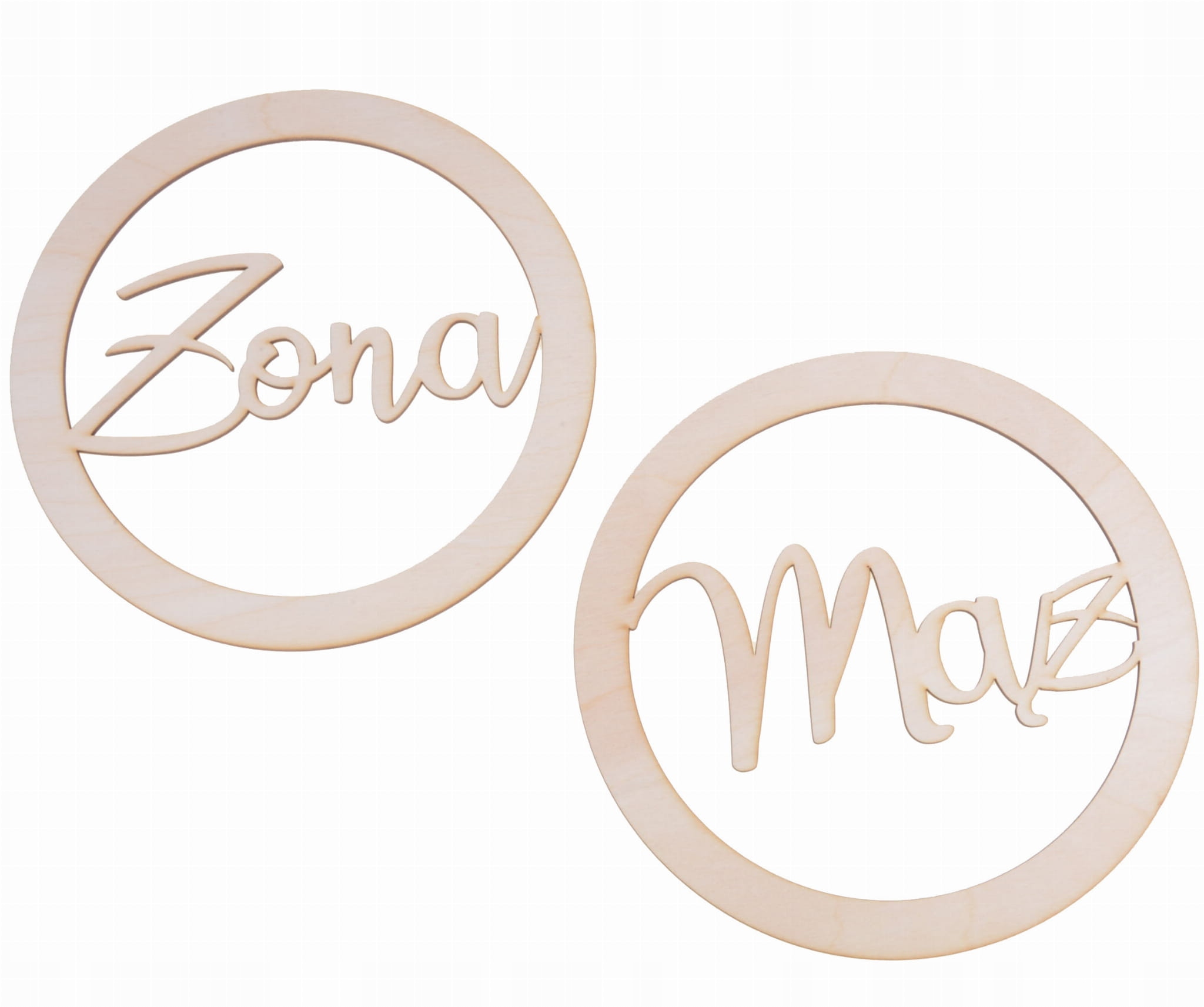 Komplet Ringů Žena Může 60x60 cm překližka