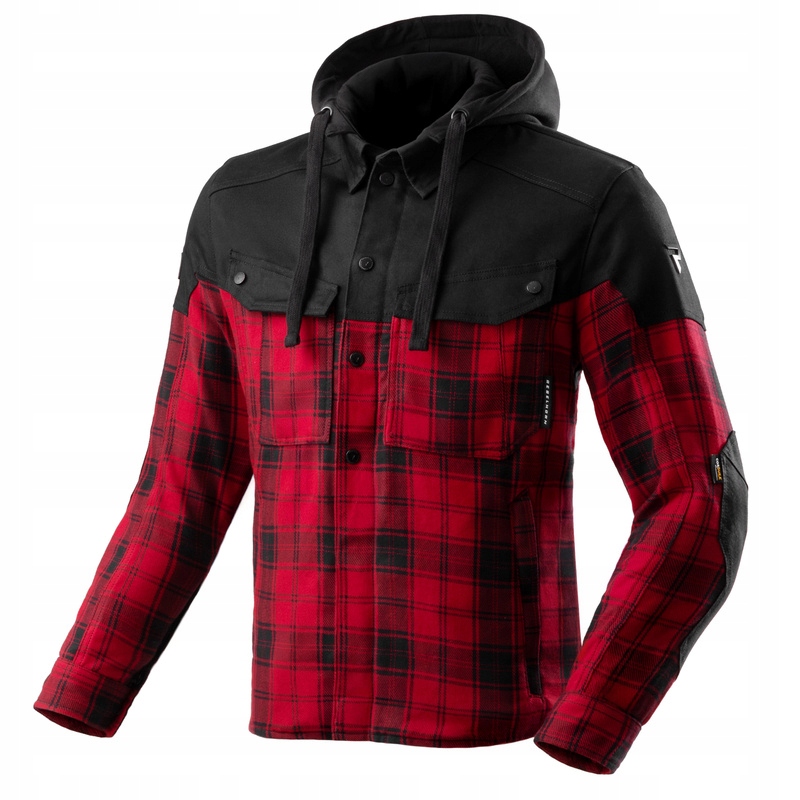 Motocyklová Košeľa Rebelhorn Shifter Black Red 10XL