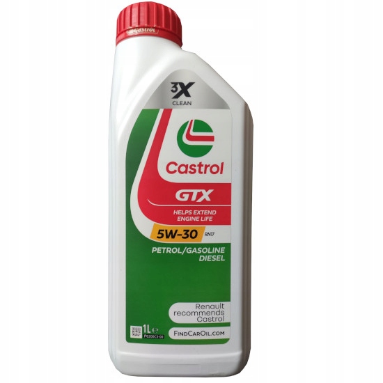 CASTROL GTX 5W30 RN17 8L MB 226.52 RENAULT RN17 + ZAWIESZKA Kod producenta 15CC30