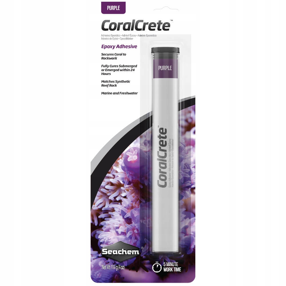Levně Seachem CoralCrete Purple 114g Lepidlo na korále