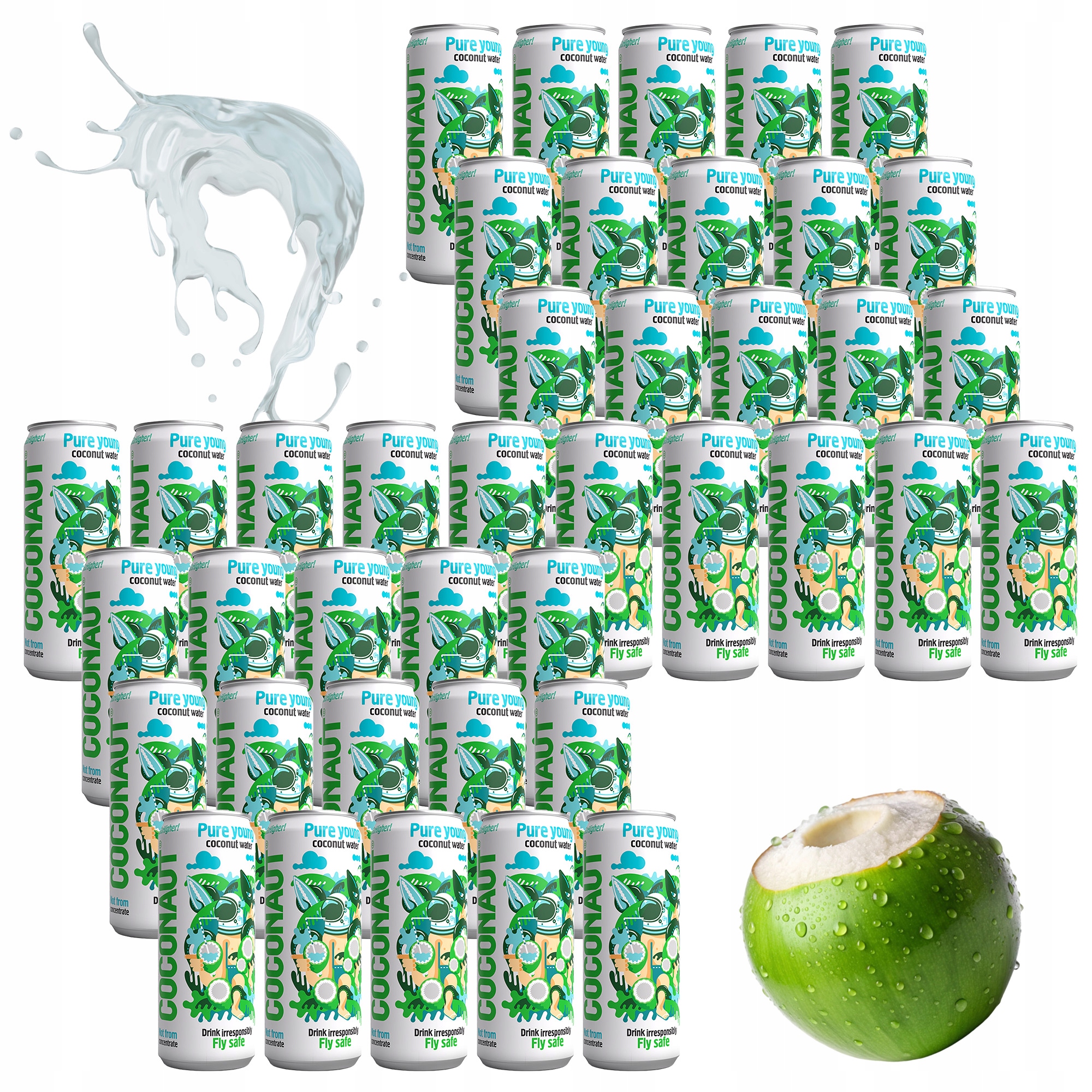 Levně 40 x Coconaut 0,32 L Kokosový Nápoj Přírodní Isotonic Z Mladého Kokosu