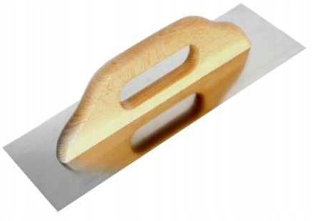 PACA NIERDZEWNA GŁADKA 480MM UCHWYT DREWNIANY