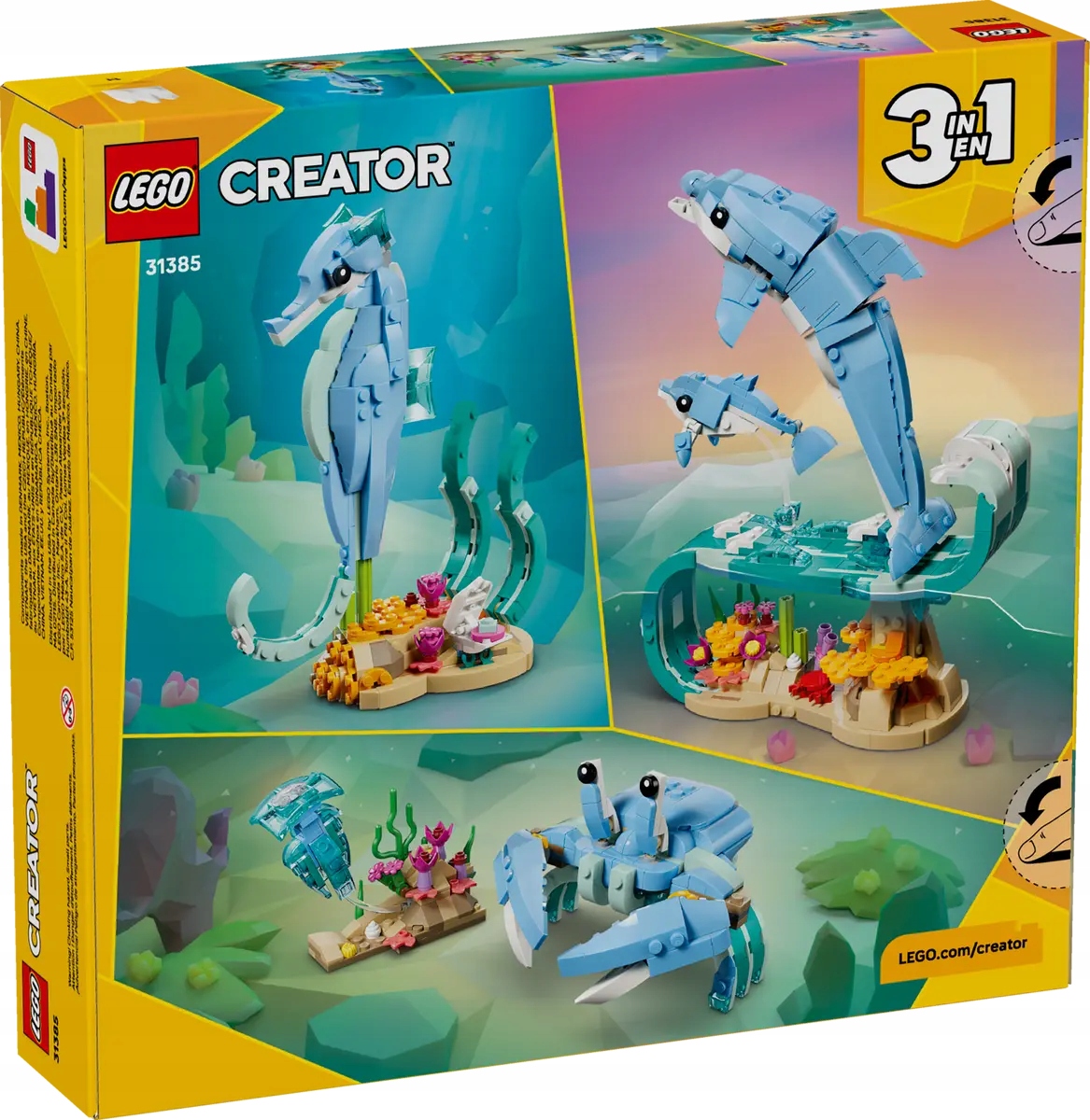 31385 Lego Creator Mořská zvířata: krásný delfín